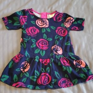 6-12 mo Gymboree navy blue flower dress